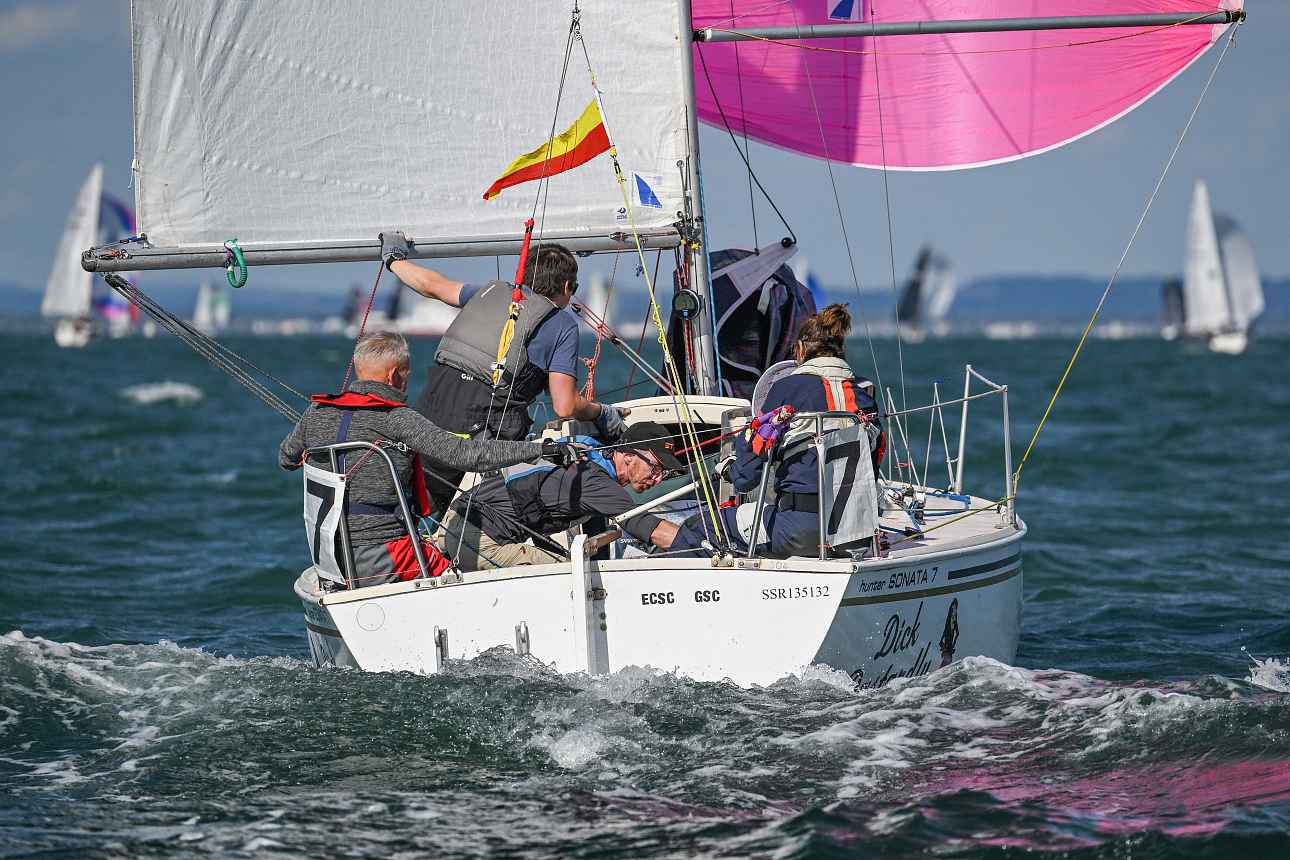 Dick Darstardly is racing all week, but had a female crew today. Photo CWL/Paul Wyeth.